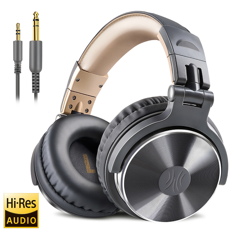 Oneodio-auriculares supraaurales de alta fidelidad para estudio, DJ, Monitor con cable, auriculares para juegos de música, auriculares para teléfono, ordenador, PC con micrófono: Verde