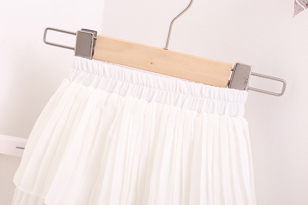 SAGACE Bambini Ragazza Pricess Pannello Esterno Sveglio chiffon Bianco balza Pannello Esterno del bambino Dei Vestiti Della Ragazza per La Primavera proprietà