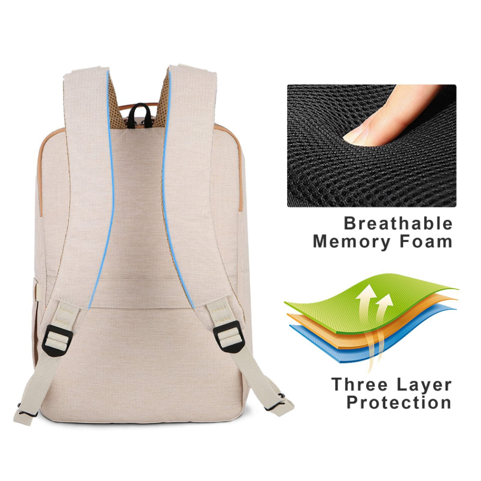Lightweight Travel Laptop Backpack with USB Charging – Multifunctional Bag for Men & Women, Airplane & Notebook-Friendly