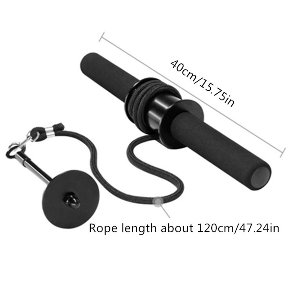 2x Wrist Roller Gym Adjustable Forearm Exerciser Curler Arm Equipment Muscle