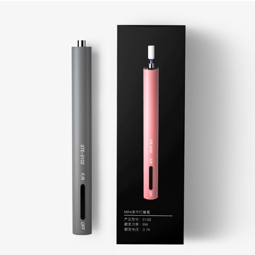 Usb Oplaadbare Led Lamp Verlichting Nail Polijstmachine Pen Draagbare Verwijderen Dode Huid Lossen Manicure Nail Polijsten Tool