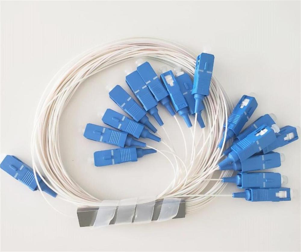 PLC Splitter Optical-Ftth Fiber 1x16 Mini Single-Mode 1x8 Sc Apc 10pieces