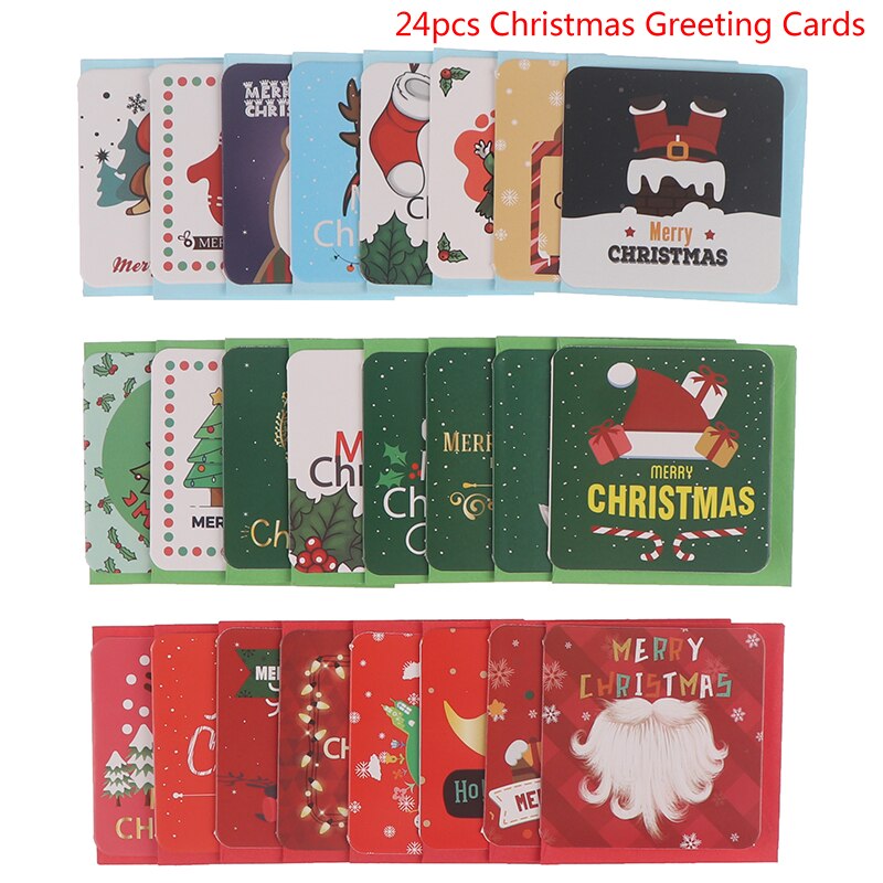Verjaardag Card Set Kerst Kaart Met Enveloppen Koreaanse Stijl Vrolijk Kerst Postkaart Wenskaart