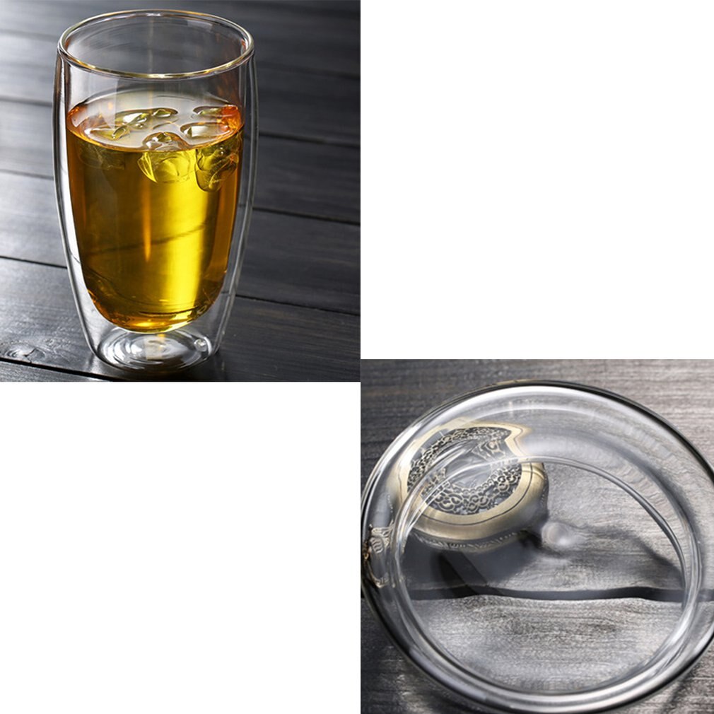 Varmebestandig dobbeltveggisolert glass espressokrus latte kaffeglass / whisky / kaffekopp / tekrus