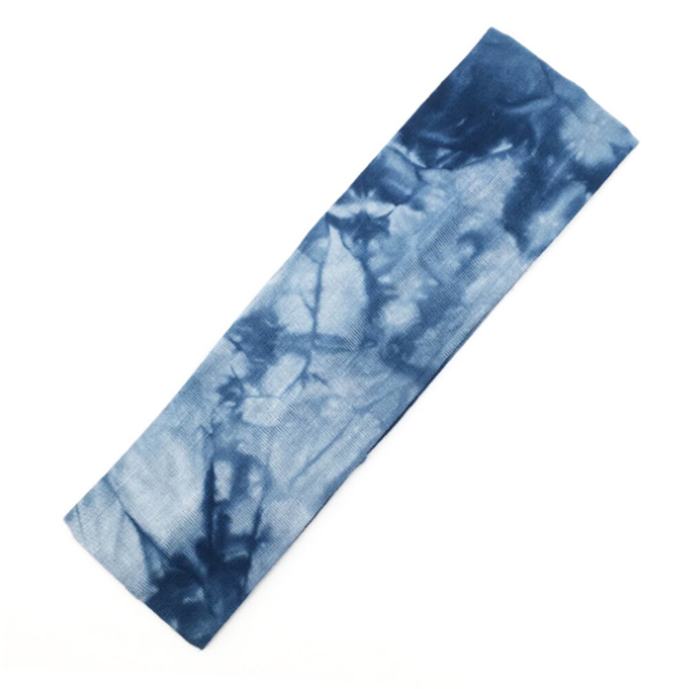 Nuove Donne di Modo Delle Ragazze Del Cotone Tie Dye Fascia Femminile di Stile Della Boemia Archi Hairbands Spiaggia Primavera Estate Accessori Per Capelli: Navy blue