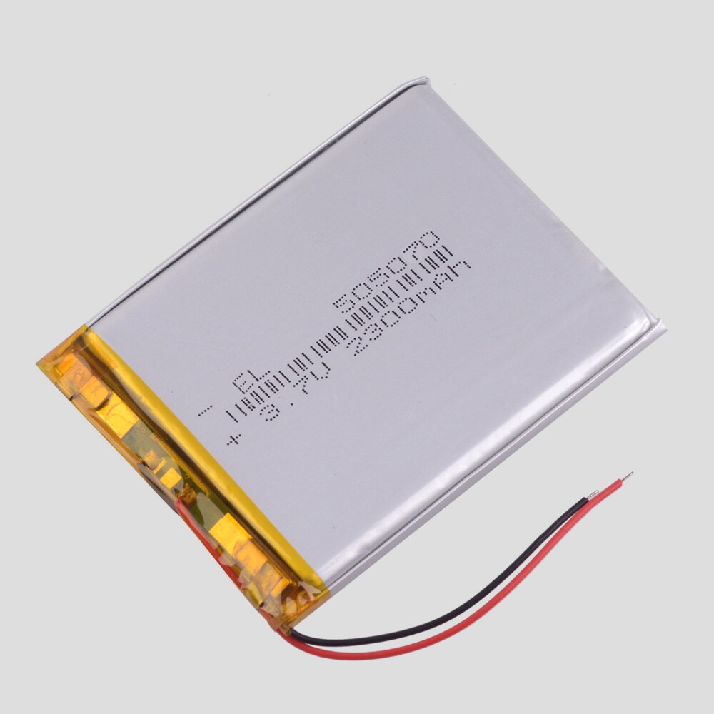 3.7V lithium polymer battery 505070 055070 wireless transmitter 2300mAH 505068 e-Book tablet pc controller