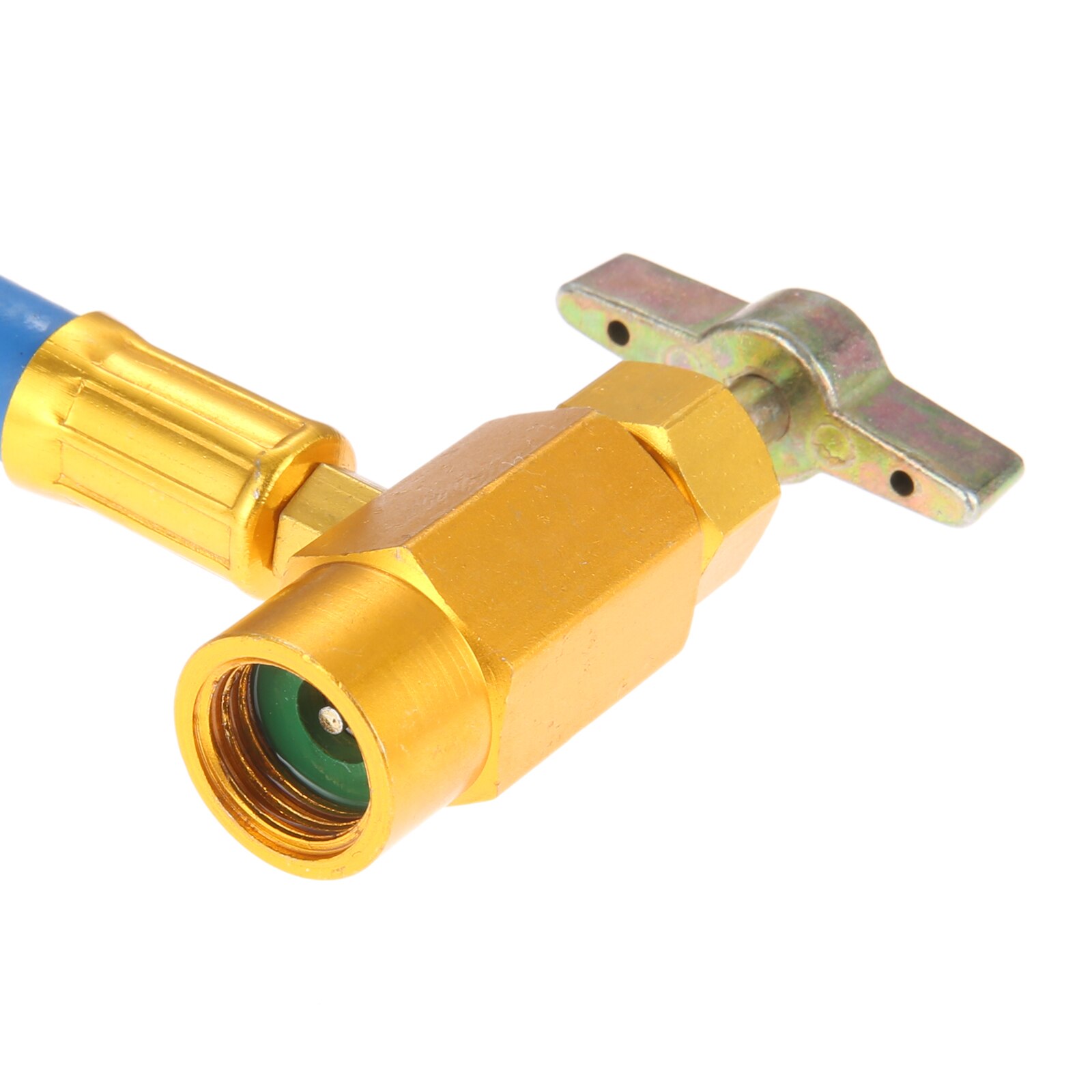 Low Side R1234yf R1234YF U-Charge Hose 14mm Female Refrigerant Measuring Recharge Adapter Pipe Air Conditioner Car Gauge