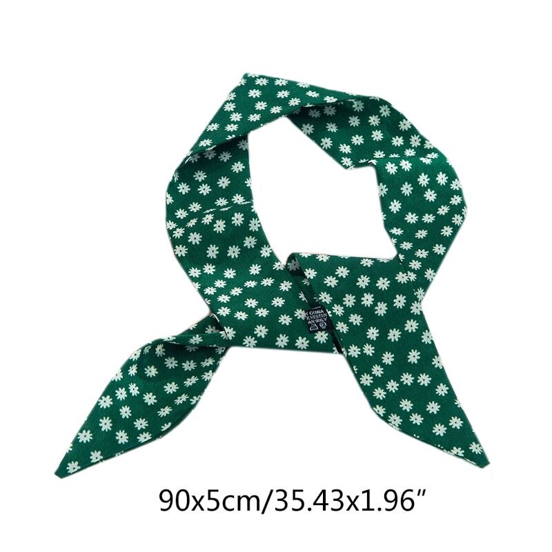 Las mujeres de Skinny pañuelo adorable Margarita Floral bolso pañuelo con lazo diadema 517D