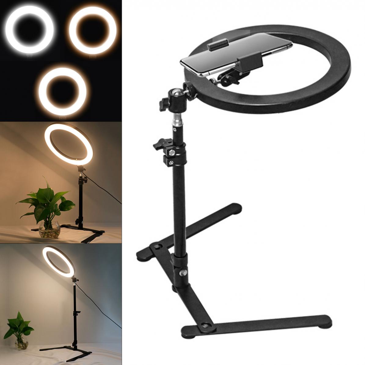 Fill Ring Light Lamp Live Video Dimmable 26CM Photography Lighting Phone 1/4 Tripod Stand Photo Led Selfie Beauty Light