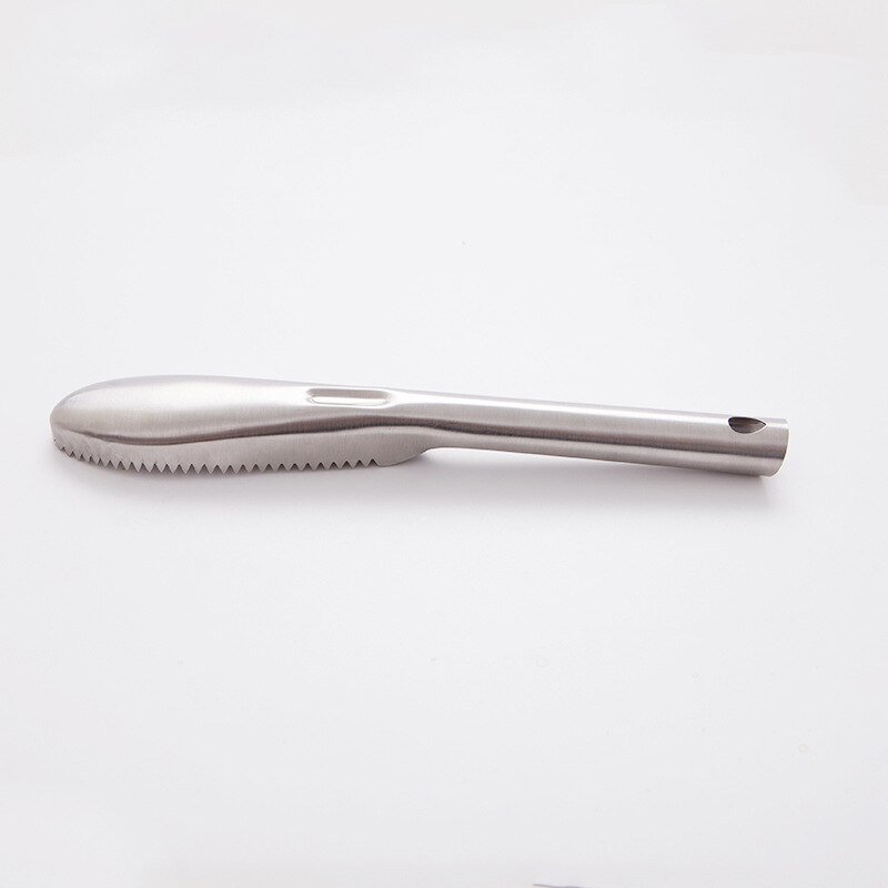 Household Stainless Steel Fish Skin Scraper Planing Serrated Manual Fish Cleaning Cooking Tools Fishing Cleaning Kitchen Gadget