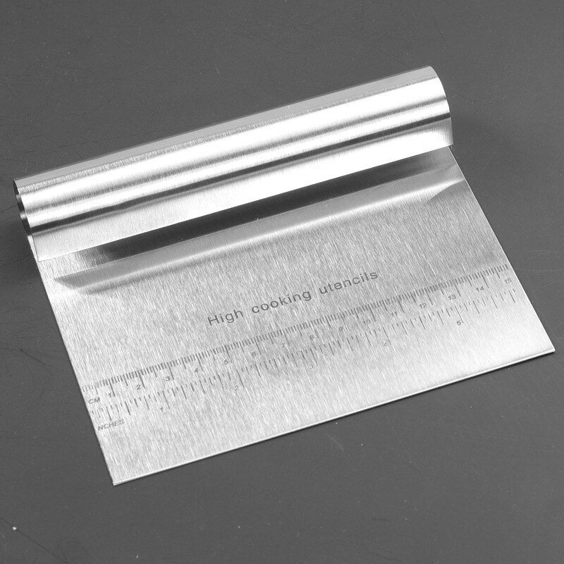 Roestvrijstalen deegspatels, uitstekers met schaal, pizzadeegkrabber, fondant, taartdecoratiegereedschap, bakkeukenaccessoires