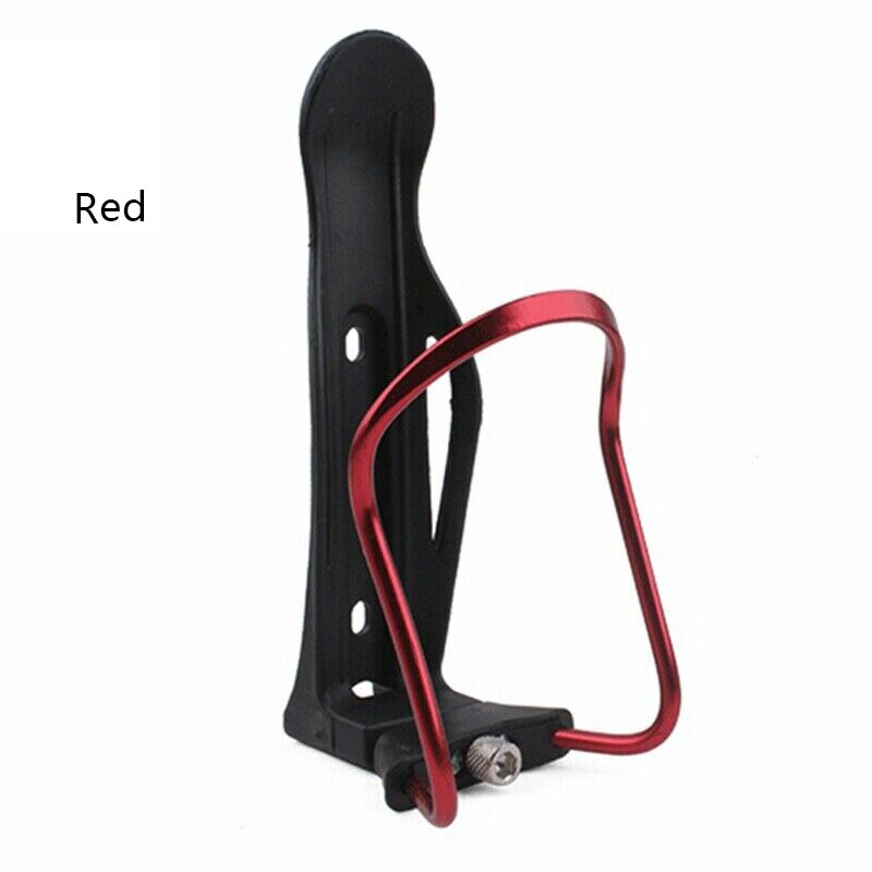 Soporte de botella de agua de bicicleta 3D de aleación de aluminio ultraligera, soporte de botella para bicicleta: Rojo