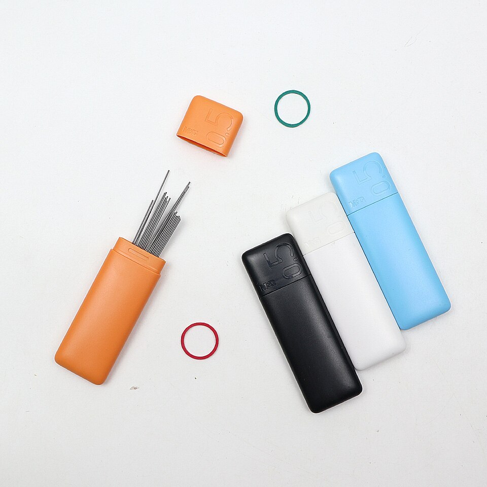 Mekanisk penna blypåfyllning  hb 0.5-0.7mm 60 mmx 20 st lång ritning specialkablar skolproduktleverantör 4 st / parti