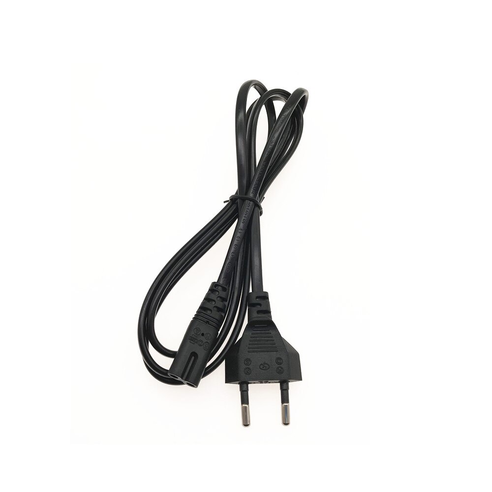 2-Prong Pin Ac Eu Us Power Supply Cable Cord Lood Draad 2-Pin Power Kabel voor Desktop Laptop Elektrische Fans