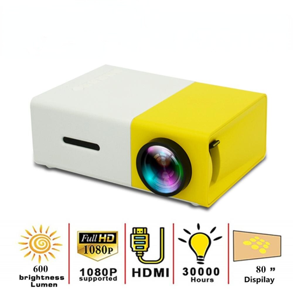 YG300 Pro Led Mini Projector 480X272 Pixels Ondersteunt 1080P Hdmi Usb Audio Draagbare Home Media Video Player