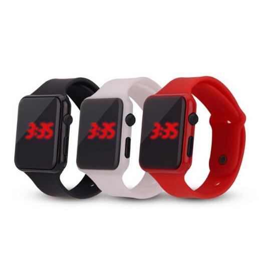 Mode Led Digitale Sport Horloge Mannen Vrouwen Vierkante Wijzerplaat Horloge Ms Siliconen Band Leisure Sport Horloges Relogio Masculino