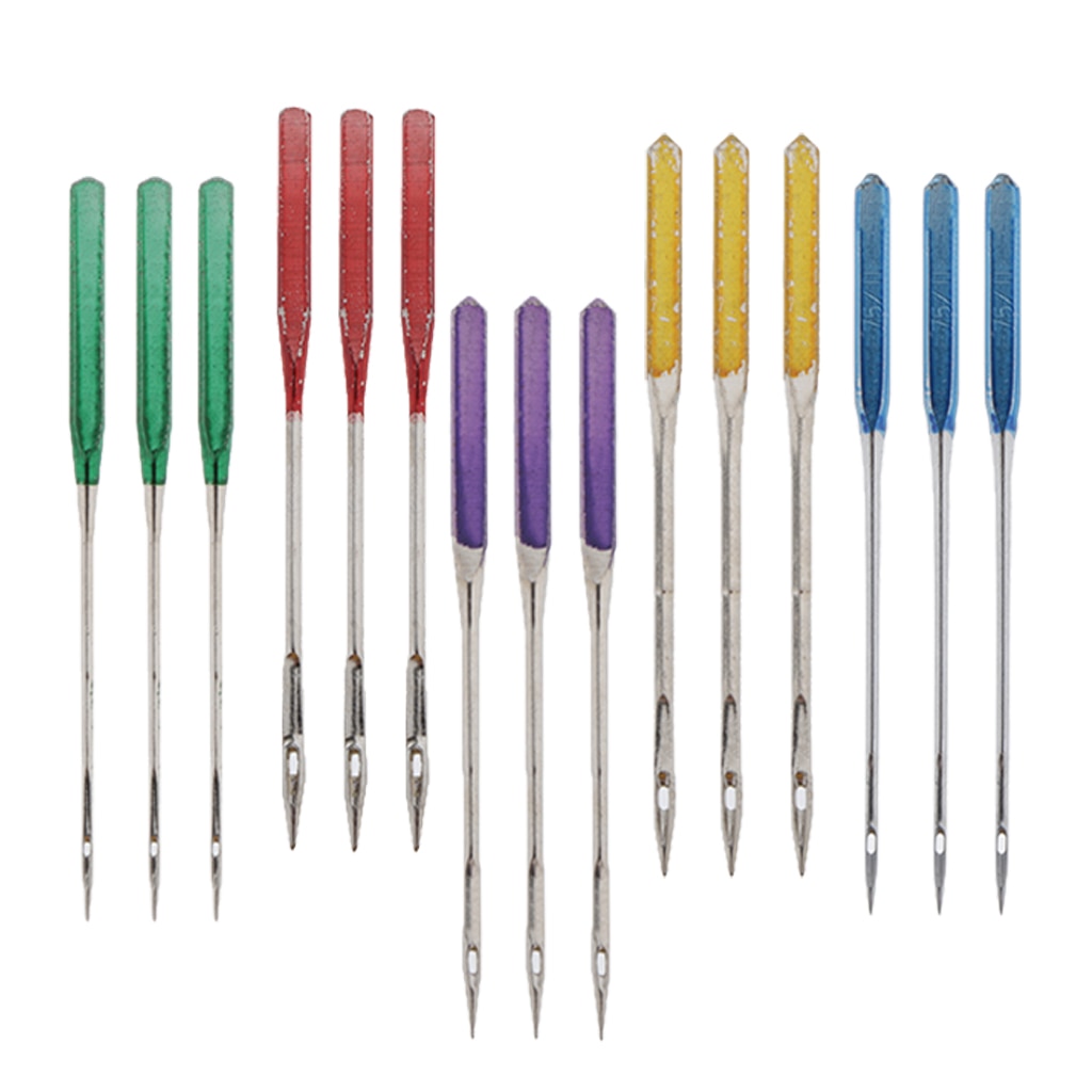 Universal Sewing Machine Needles - 5 Pack of 3 Needles Sizes: 90/14,110/18,65/9,100/16,75/11