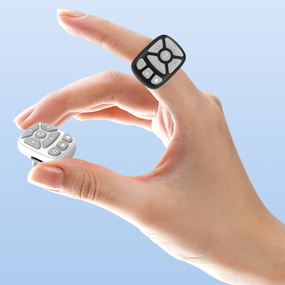 Blutooth-compatible Remote Control Finger for Tiktoks Remote Mobile Phone Video Remote Control Selfie Stick Camera Controller