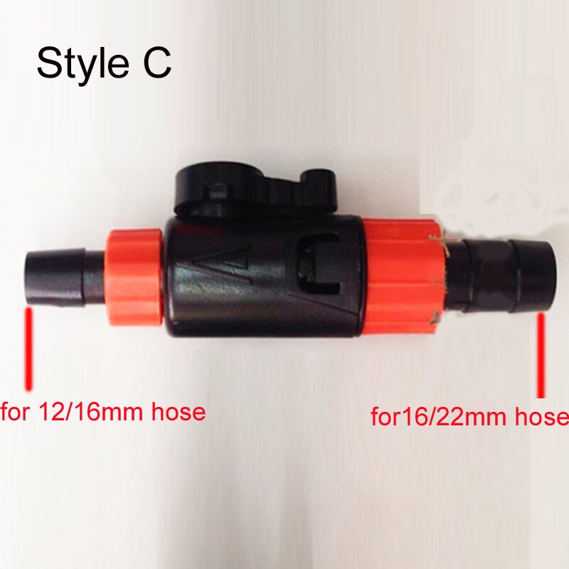 Vattenslang ventil omvandlare vattenrör anslutning adapter filter delar 16/22 12/16: Stil c