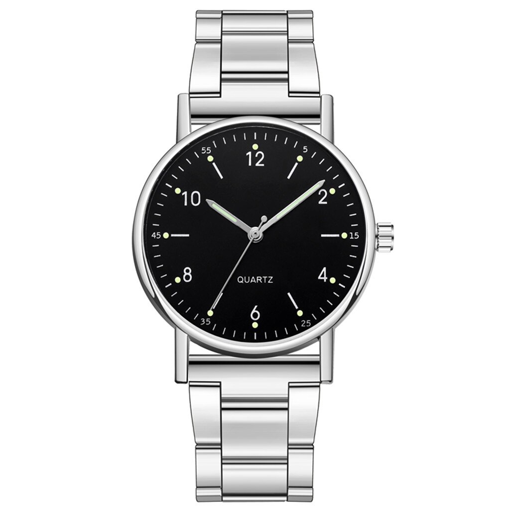 Dames haut de gamme montre à Quartz en acier inoxydable cadran lumineux loisirs montre dames acier femmes Bracelet montres relogio: H