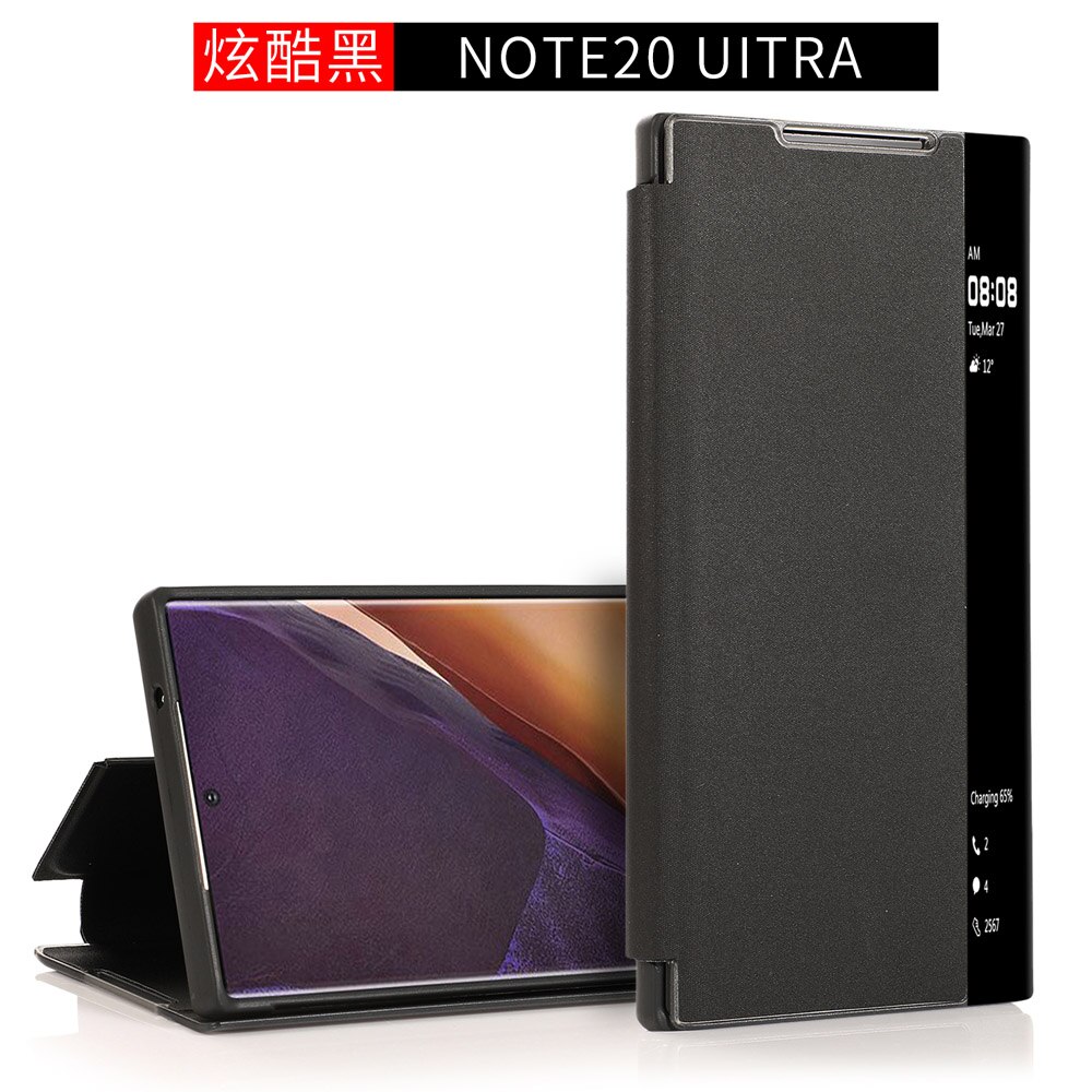 Smart View Flip Cover Fundas Samsung Galaxy Note 20 Ultra 5G Case Lederen Tpu Shockproof Case Voor Samsung Note 20 Ultra Cover