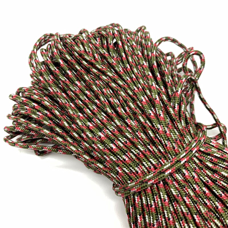 10 yards/Lot 3mm Koord Touw Parachute Lanyard Touw Voor Klimmen Camping Survival Apparatuur Paracord Armband Masker Lanyards: Watermeloen rood