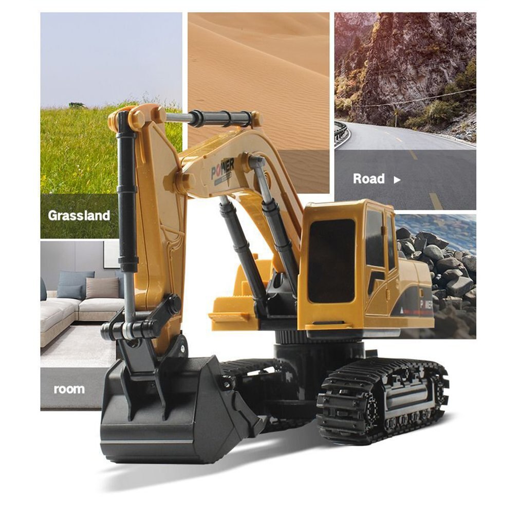 Rc Graafmachine Speelgoed 2.4Ghz 6 Kanaals 1:24 Rc Techniek Auto Legering En Plastic Graafmachine 6CH En 5CH Rtr Voor kids Christmas