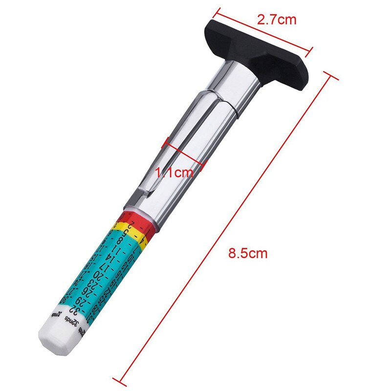 8.5cm X 2.5cm Mini Stainless Steel Micromeasuring Tool Portable Measuring Tool