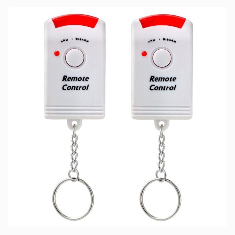 PIR Motion Sensor Alarm Wireless Home Garage Caravan 2 Remote Controls Security PIR Motion Detectors for Home Caravans