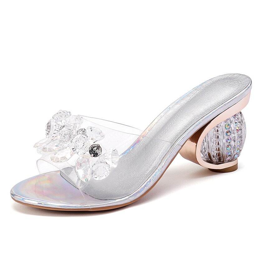 peep toe jelly sandals