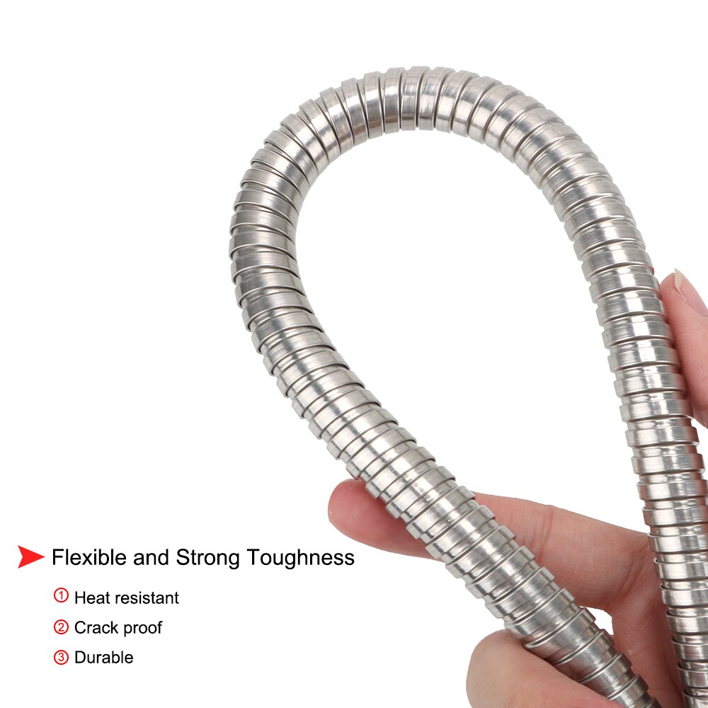 Plumbing Hose Rainfall Shower Hose Pipe Fittings Bathroom Accessories 1.2m/1.5m/2m Flexible Soft Water Pipe