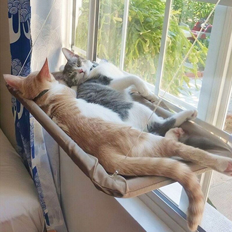 Hamac à fenêtre pour chat, produit de mise à niveau, ventouse suspendue, tissé, fournitures de jouets pour animaux de compagnie