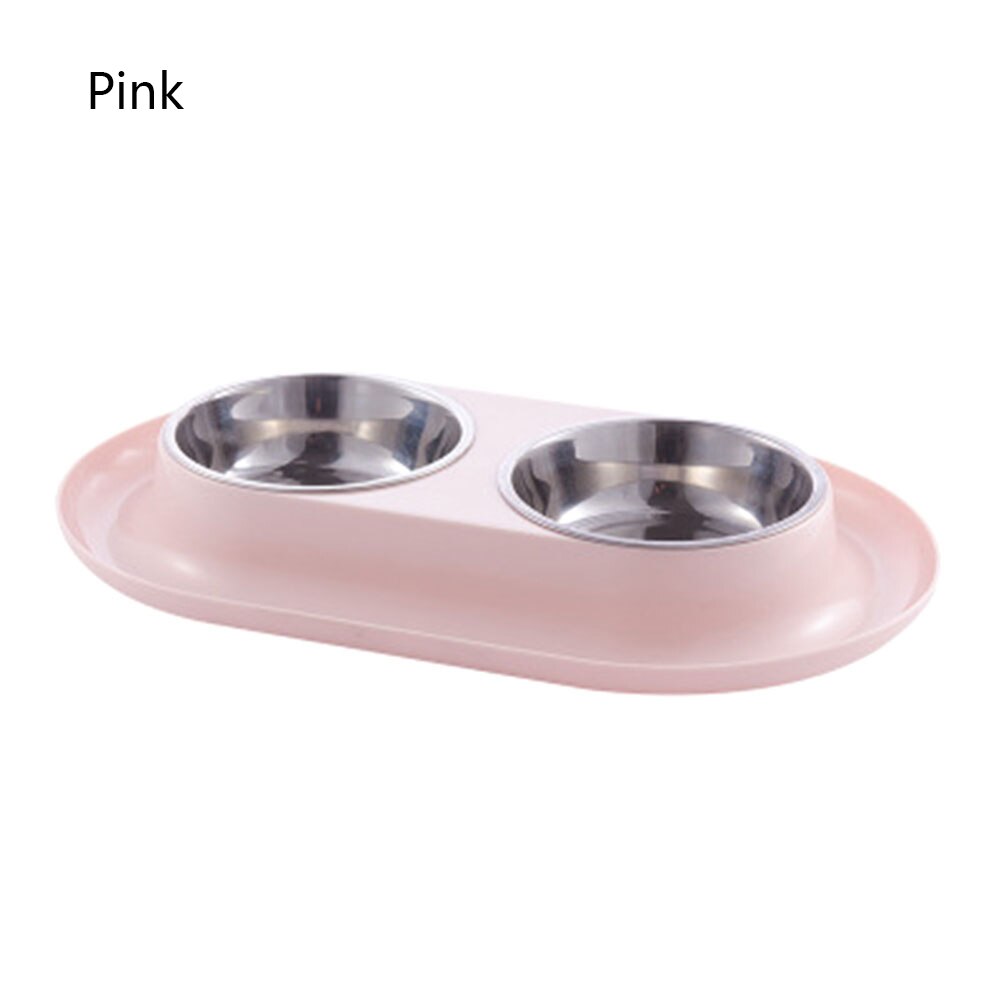 3.8l automatische voerbakken voor katten en honden, grote voer- en waterdispenser, drinkfontein, fles en antislip voerbak: Roze