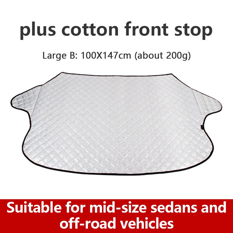 Aluminum Foil Automobile Sunshade Cover Car Windshield Snow Sun Shade Waterproof Protector Cover Car Front Windscreen Cover: C1034-A-L