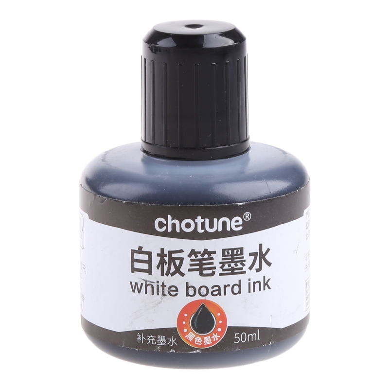 1 Flasche 50 Nachfülltinte zum Nachfüllen von Tinten, Whiteboard-Marker, Schwarz, verrotten, Blau: Schwarz