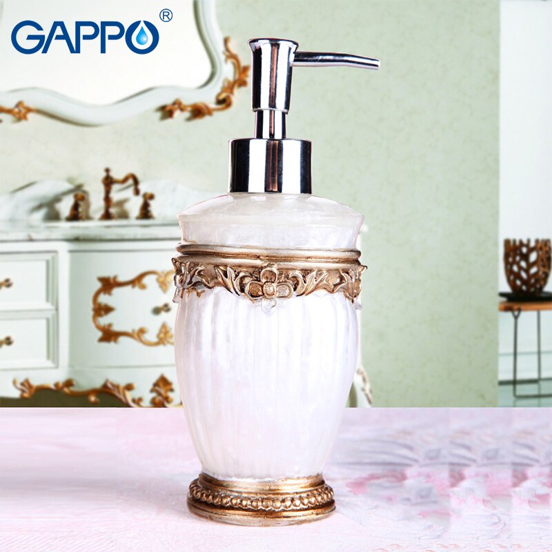GAPPO liquid soap dispensers soaps pump imported resin Bottle Bath resin Bathroom accessories soap pump dispensers