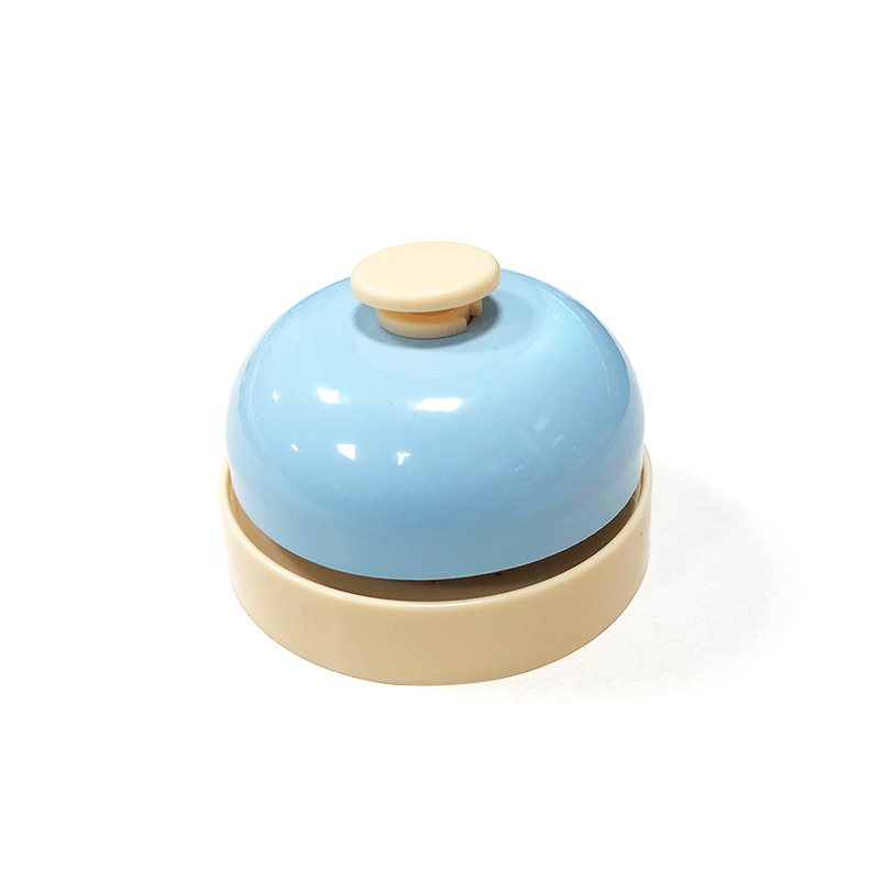 Multi-Functional Hand Press Bell - Great for Announcing Meals, Getting Attention & More: Beige