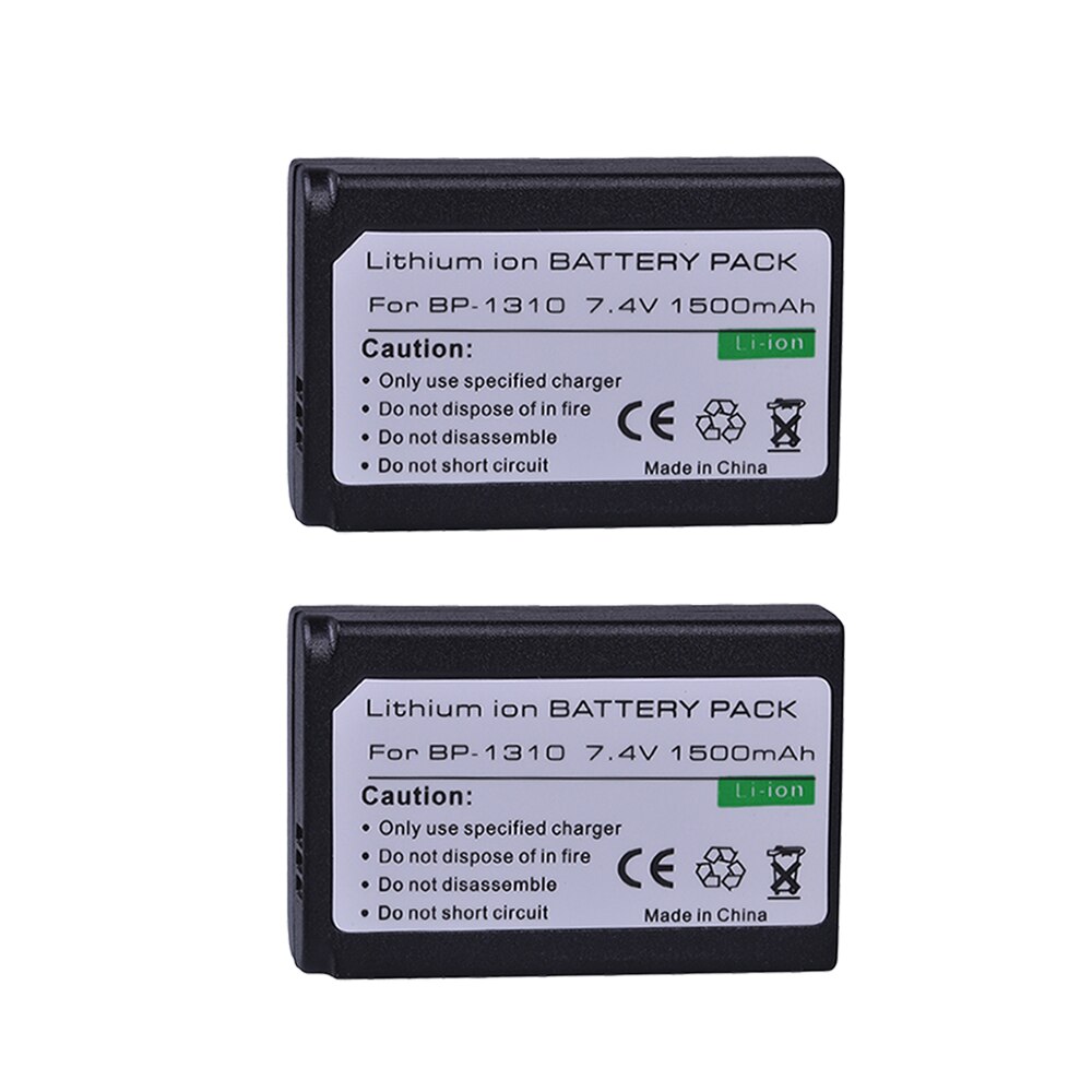 Tectra 2pcs BP-1310 BP 1310 BP1310 Battery for Samsung NX11 NX20 NX5 NX10 NX100 Camera Battery 1500mAh