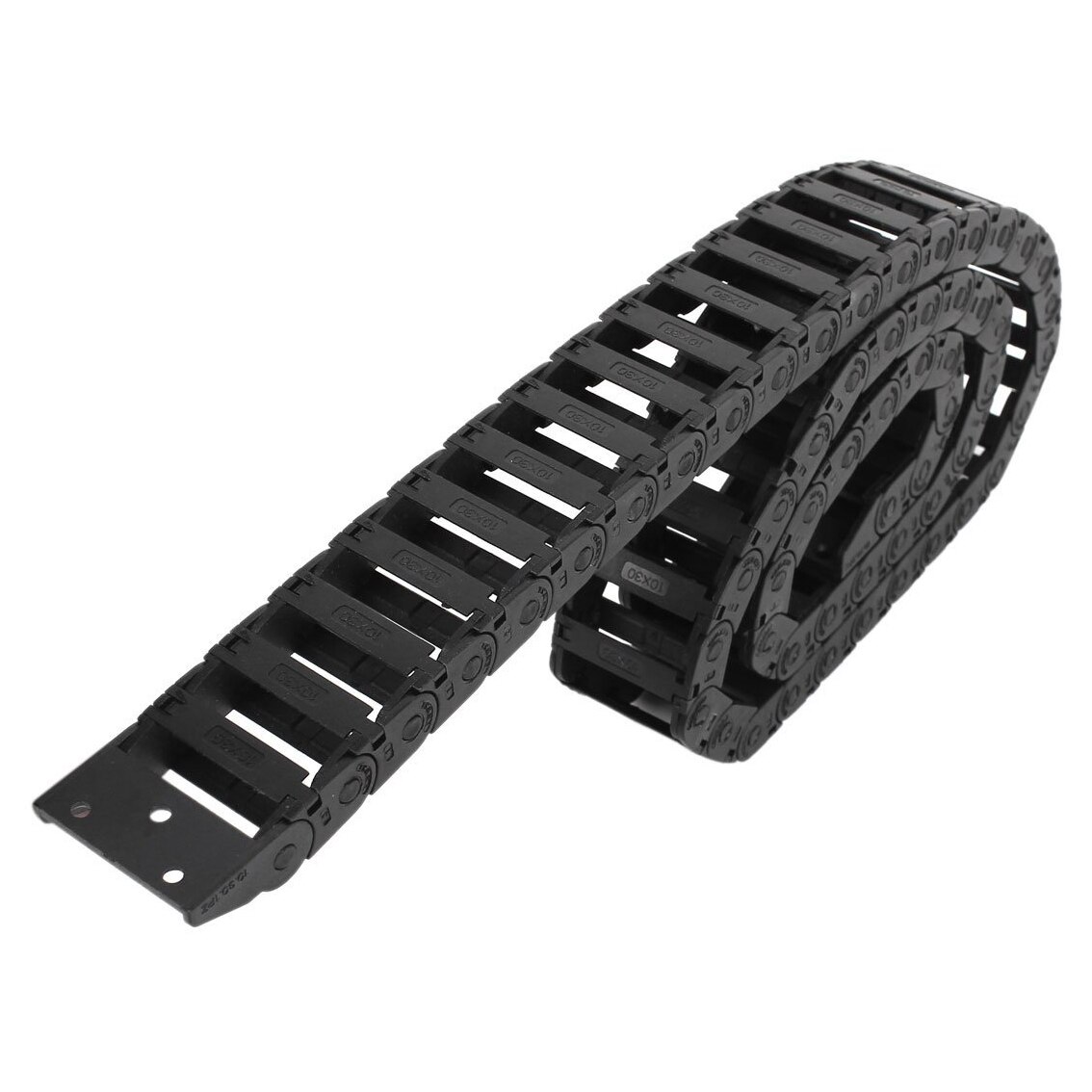 100 cm R3.5cm plastic open type wire energy chain drag chain 10mm x 30mm