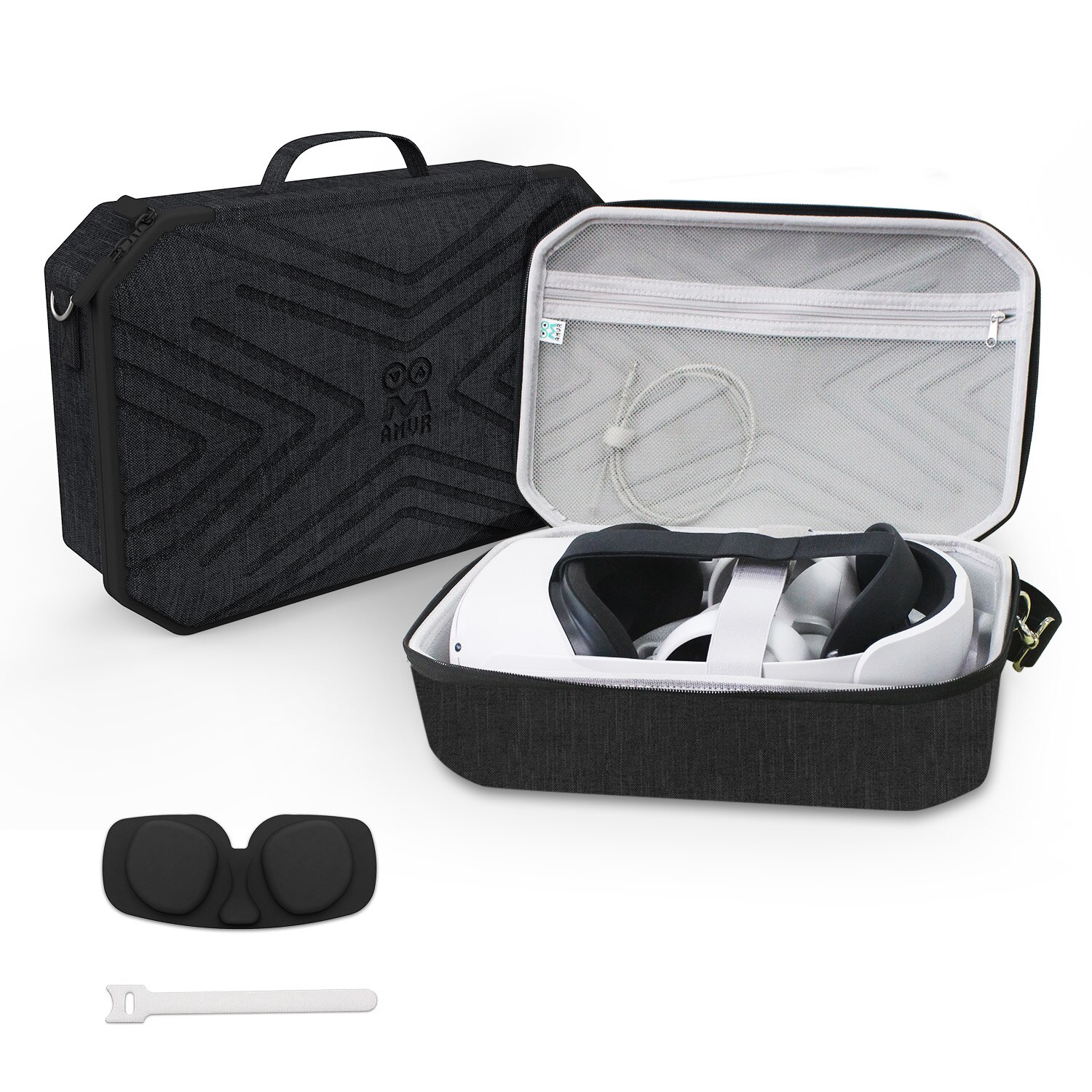Hard Travel Case Voor Oculus Quest 2 Controllers Accessoires Shockproof Eva Hard Shell Opbergtas Met Schouderriem