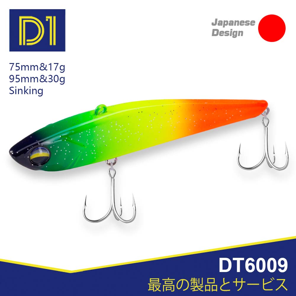 D1 nowe zimowe wędkowanie na przynęty VIB ciężkie lekkie 95mm Mini niewielkie 75mm wibracje 17g 30g Bass Pike okoń 2021 Tackle