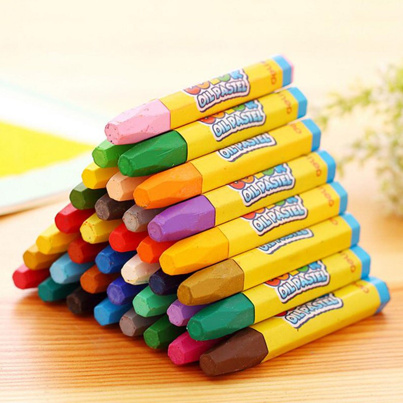 12 Colors Pencils Wax Caryon Set Lapis Artist Painting Oil Pastel Pencil For Student Kid School Drawing Sketch Art Supplies