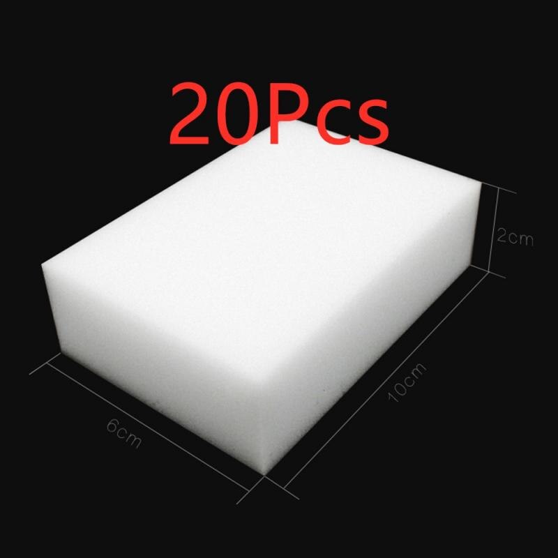 10*6*2cm Clean Eraser Sponge Pad Cleaner Multi-functional Kitchen Assessoires Dish Washing Sponge Erasers: 20pcs
