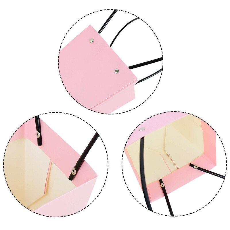 Tragbare Blume Box Wasserdichte Papier Handtasche Verpackung Tasche Hochzeit Rose Party Box Verpackung Für Süßigkeiten Kuchen Geburtstag
