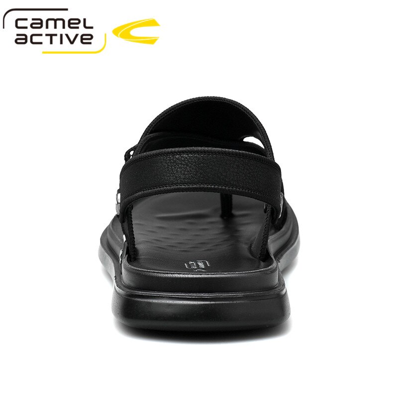 Camel Active Men Sandals Leather Sandals Men Comfortable Leisure Buckle Strap Brand Shoes Men Beach Sandals