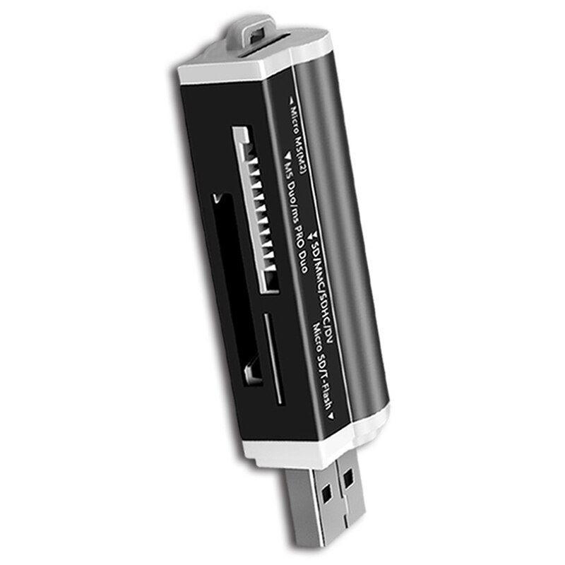4 in 1 4 Slots Card Reader U Disk PC Phones Memory Cardreader Micro SD/SDXC TF Card Reader for Laptop Computer