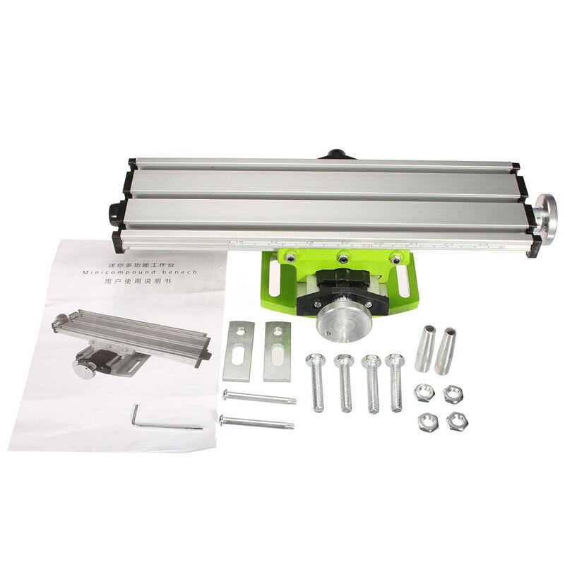 Miniature Precision Multifunction Milling Machine Bench Drill Vise Fixture Worktable X Y-axis Adjustment Coordinate Table
