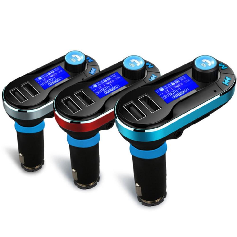 Auto Bausatz MP3 Spieler FM Sender Auto BT66 AUX Drahtlose Auto Modulator Radio 2 USB Auto Ladegerät Fernbedienung