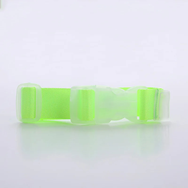 1PC 27x2.5cm Verstelbare Nylon Bagageriemen Reizen Accessoires Opknoping Gesp Bandjes Koffer Tas Bandjes Riem slot Haken: Licht Groen