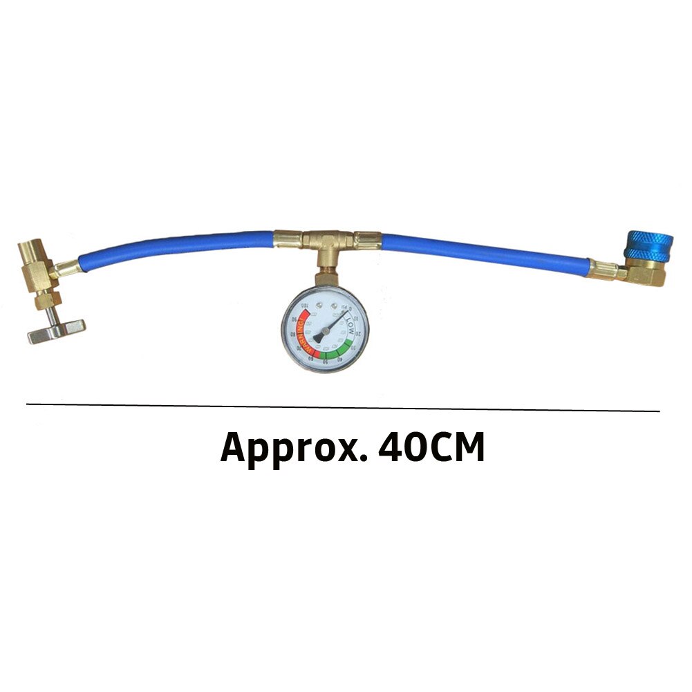 Self-Sealing R1234yf A/C Can Tap LH Threads Gauge Hose Recharge Refrigerant AC Car Accessories Quick